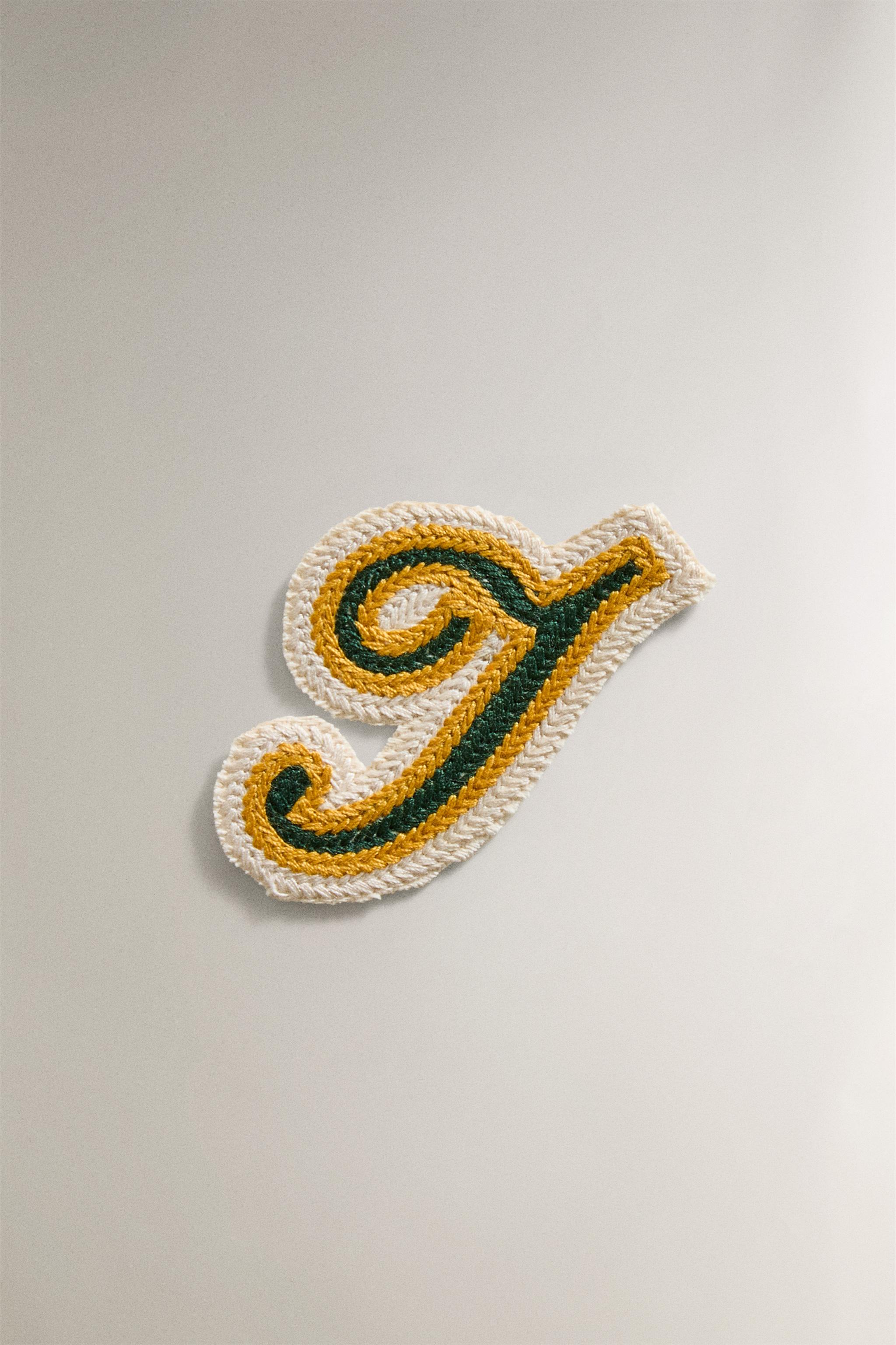 COTTON LETTER J PATCH